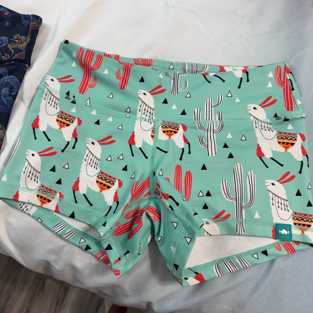 Llama Print Gym Shorts